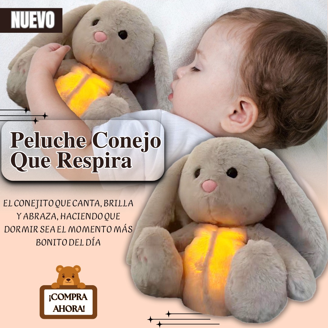 Miniatura 4 de CONEJO PELUCHE CON RESPIRACION Y MUSICA
